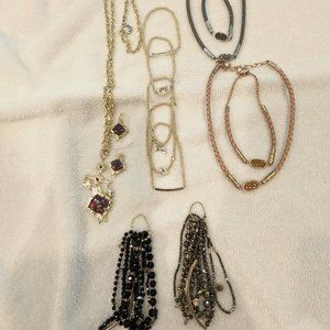 KENDRA SCOTT - Nine Bracelet, 3 Necklaces, 1 pair Earrings SOLD AS A LOT ONLY
